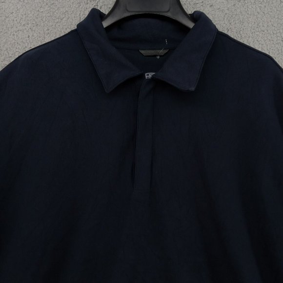 Nike Golf Shirt Mens XL Black Dri‎ Fit Performance Polo Short Sleeve Swoosh - Picture 2 of 8